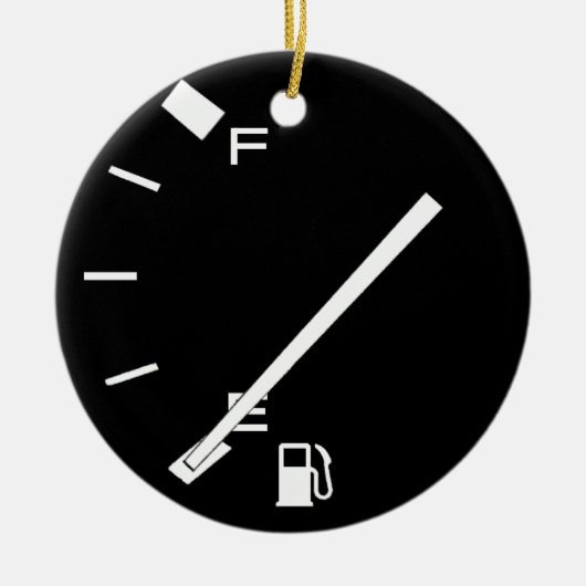 Lege gastank keramisch ornament (Voorkant)