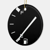 Lege gastank keramisch ornament (Links)