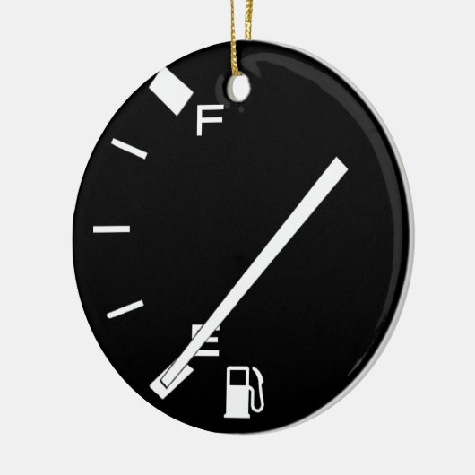 Lege gastank keramisch ornament (Links)