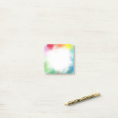 Lege, geavanceerde Abstracte Sjabloon met aangepas Post-it® Notes (Op bureau)