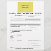 Lege gedeeltelijke onvoorwaardelijke vrijstelling (Voorkant)