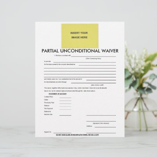 Lege gedeeltelijke onvoorwaardelijke vrijstelling (Staand voorkant)