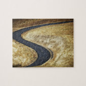 Lege gepande weg legpuzzel (Horizontaal)