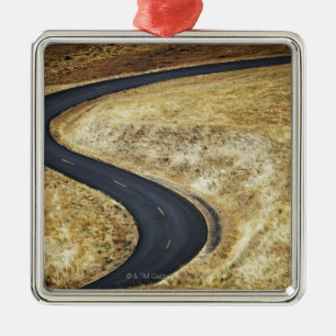 Lege gepande weg metalen ornament