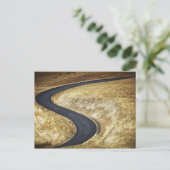 Lege gepante weg voor wikkeling briefkaart (Staand voorkant)