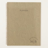 Lege gepersonaliseerde spiraalgebonden hardcover p planner (Voorkant)