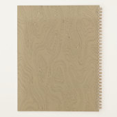 Lege gepersonaliseerde spiraalgebonden hardcover p planner (Achterkant)