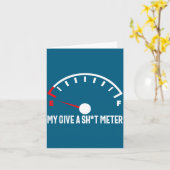 Lege Give Meter Heren Slogan Design Kaart (Gele Bloem)