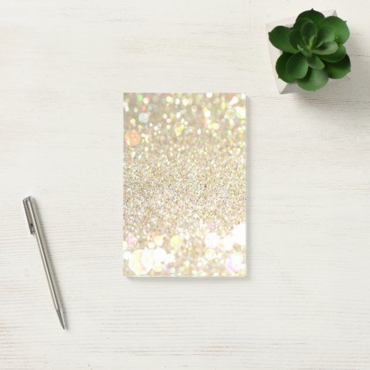 Lege goudglitter post post-it® notes (Kantoor)