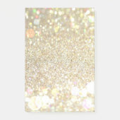 Lege goudglitter post post-it® notes (Voorkant)