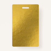 Lege goudkleurige Sjabloon Aangepaste tekst Foto A Badge (Voorkant)
