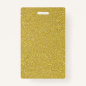 Lege goudkleurige Sjabloon Aangepaste tekst Foto Badge (Voorkant)