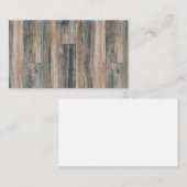 Lege grafische achtergrond van hardhout visitekaartje (Voorkant / Achterkant)
