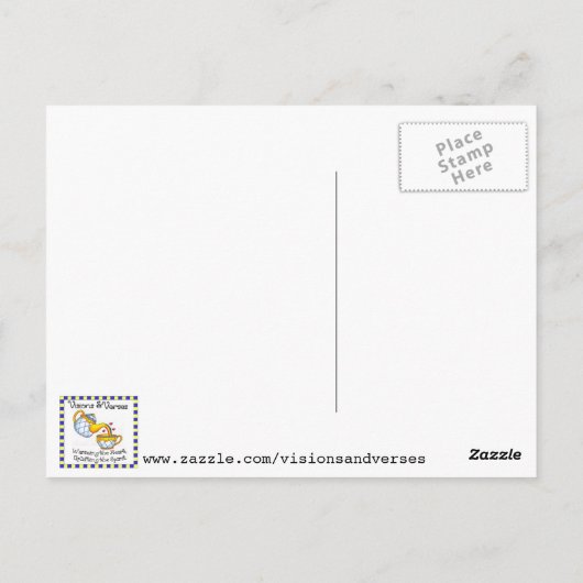 Lege graftombe Inspirerend Post Kaart (Achterkant)