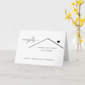 Lege grappige felicitaties voor je nieuwe thuiskaa kaart (Gele Bloem)