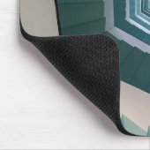 Lege grijze en witte betonsterren muismat (Hoek)