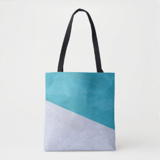 Lege grijze vloer naast pool tote bag
