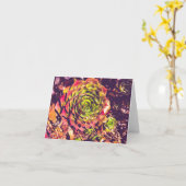 Lege groet / bedankpas kaart (Gele Bloem)