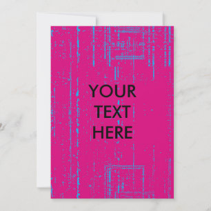 Lege Halftone Grunge Textuur Uitnodigingskaart Kaart