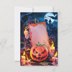Lege Halloween uitnodigingskaart Kaart