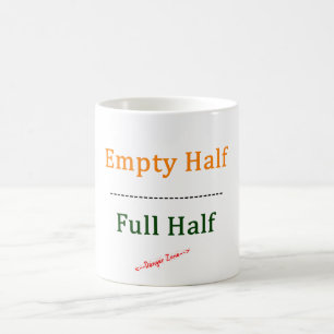 Lege halve/volledige halve koffiemok