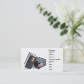 Lege inktpatronen visitekaartje (Staand voorkant)