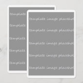 Lege invitatiekaart 5x7 Voeg uw eigen afbeeldingen Kaart (Voorkant / Achterkant)