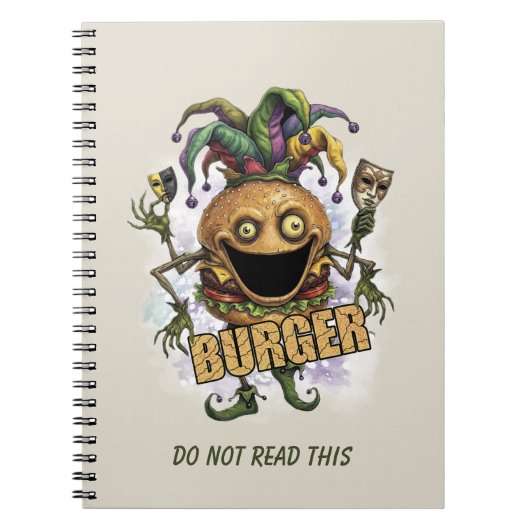 Lege Jester Vriend Burger Notitieboek (Voorkant)