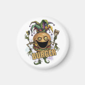 Lege Jester Vriend Burger wit Magneet (Voorkant)