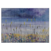 Lege kaapskapplaat op het strand snijplank (Voorkant)