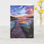 Lege Kaart 5 x 7 van de Nota "aan het eind van het (Gele Bloem)