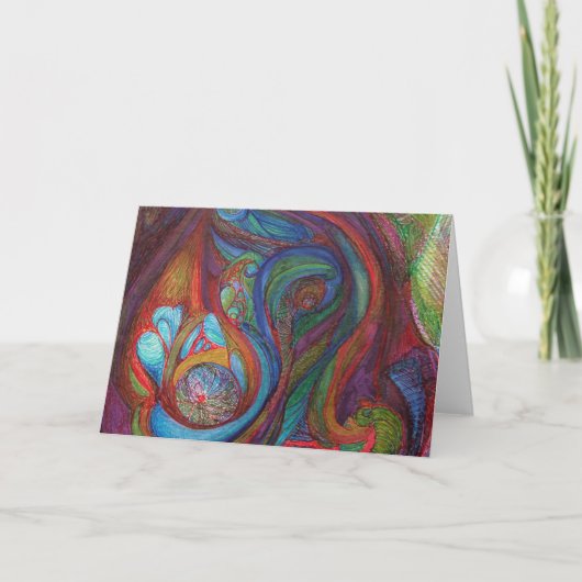 Lege Kaart 5x7 met de titel "Euphoria" van M.Mande (Voorkant)