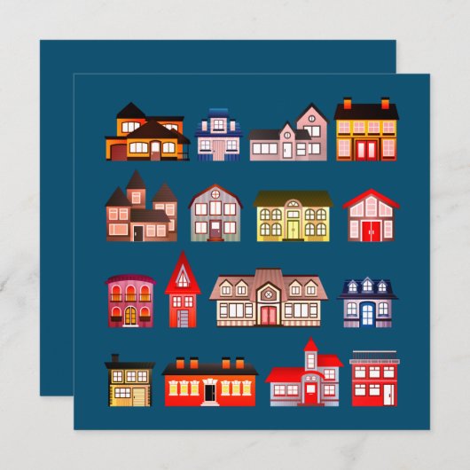 Lege Kaart architectuurgebouwen (Voorkant / Achterkant)