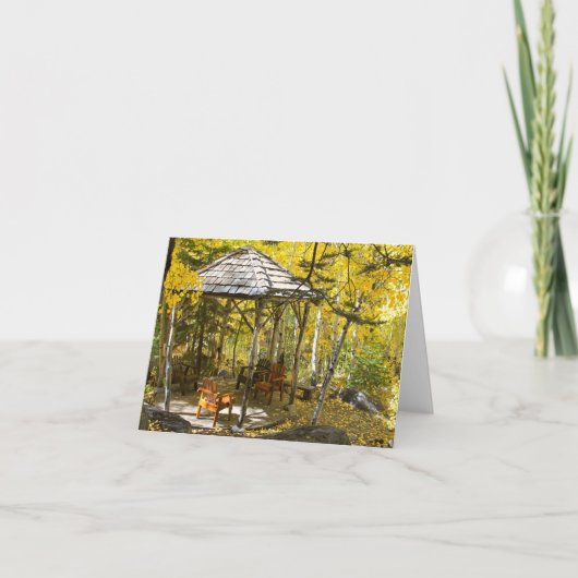 Lege Kaart, de Herfst Gazebo Kaart (Voorkant)