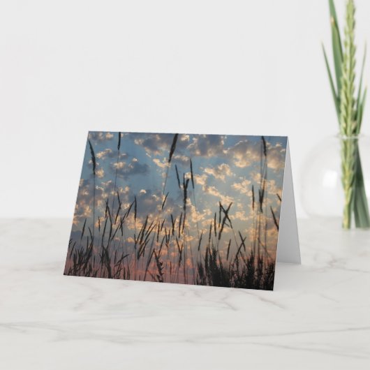 Lege Kaart - de Zonsondergang van het Eiland van (Voorkant)