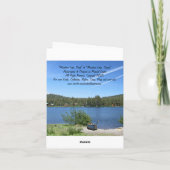 Lege Kaart, het Meer van de Berg, Dok Bedankkaart (Achterkant)