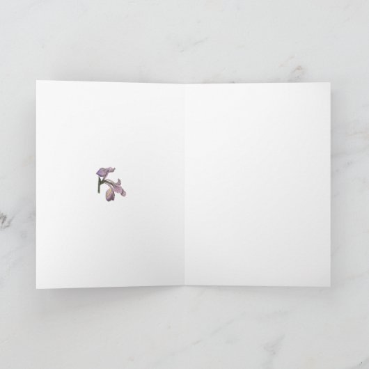 Lege Kaart in Wilde Iris van Julia Morrill (Binnen)