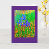 Lege Kaart in Wilde Iris van Julia Morrill (Gele Bloem)