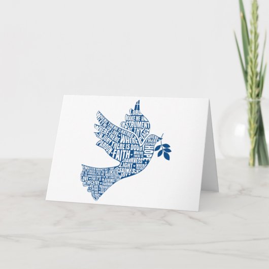 Lege Kaart: Instrumenten van Vrede (St. Francis) Kaart (Voorkant)