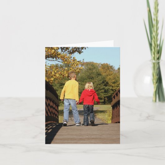 Lege Kaart - Kind op Brug (Voorkant)