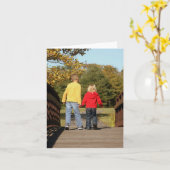 Lege Kaart - Kind op Brug (Gele Bloem)