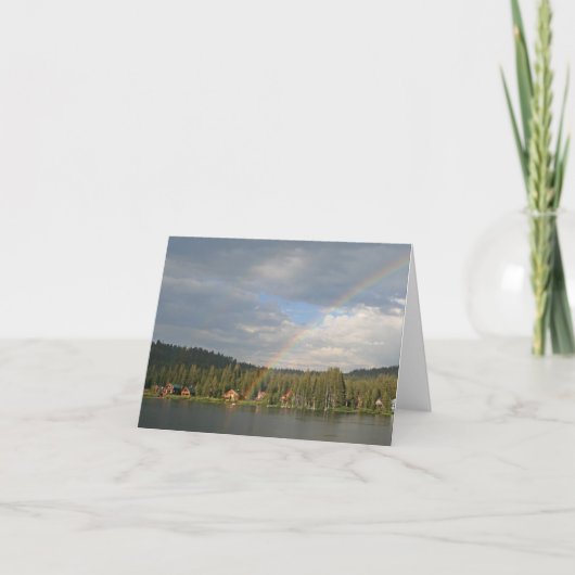 Lege Kaart, Regenboog Bedankkaart (Voorkant)