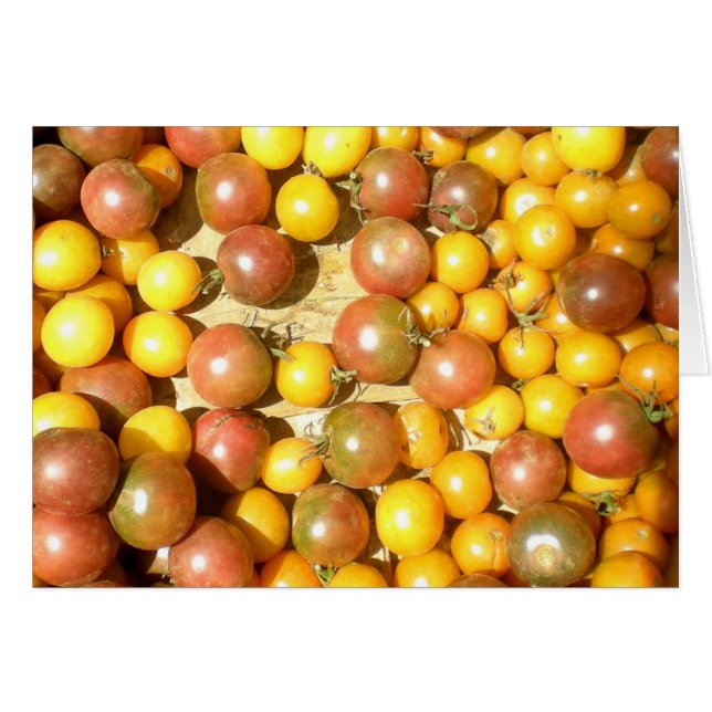 Lege Kaart van cherrytomaat (Voorkant Horizontaal)