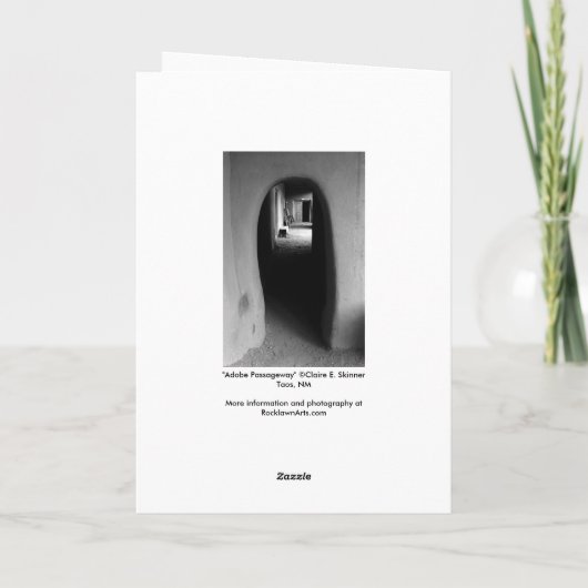 Lege Kaart van de Foto van de Gang van de adobe de (Achterkant)