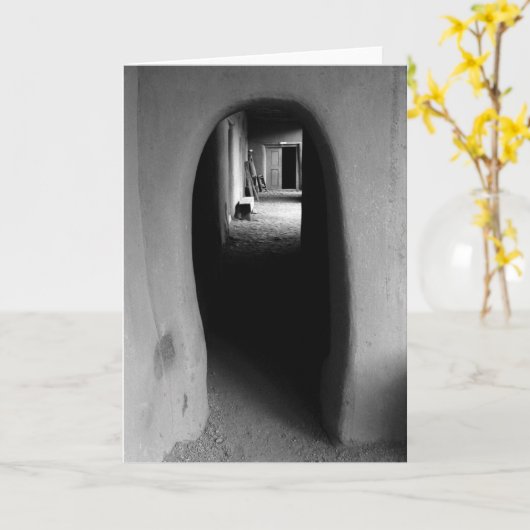 Lege Kaart van de Foto van de Gang van de adobe de (Gele Bloem)