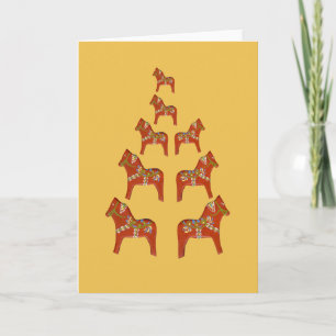 Lege Kaart voor kerstbomen in Dala Horse