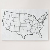 Lege kaart VS Legpuzzel (Horizontaal)