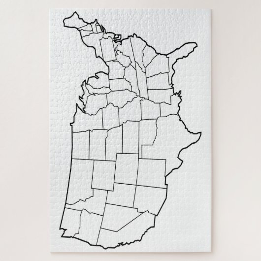 Lege kaart VS Legpuzzel (Verticaal)