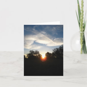 Lege Kaart, zonsopgang Bedankkaart