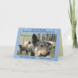 Lege Kaarten! Het Gezegde van de hond Bedankkaart